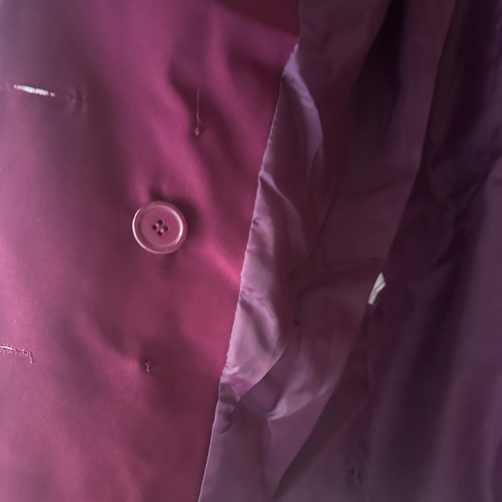 Burgundy Blazer with Gold Buttons - Picture 4 of 5
